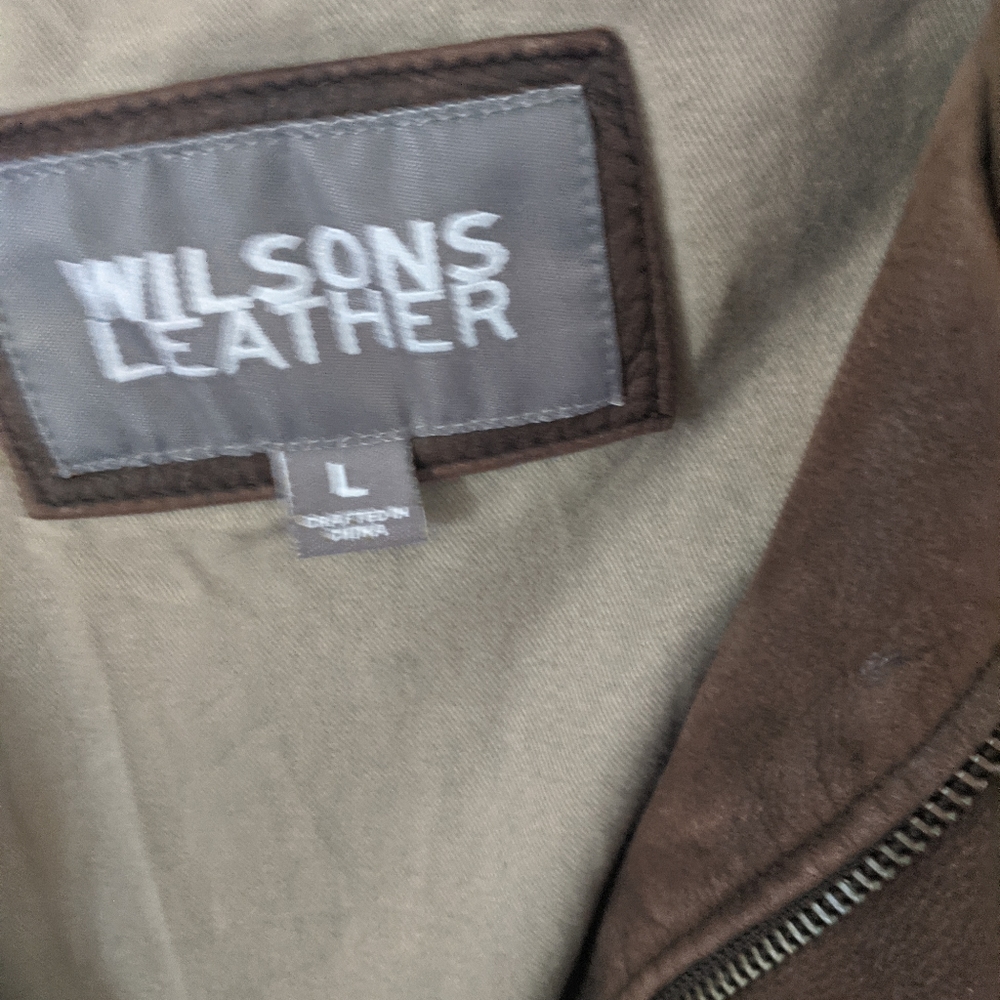 Leather coat